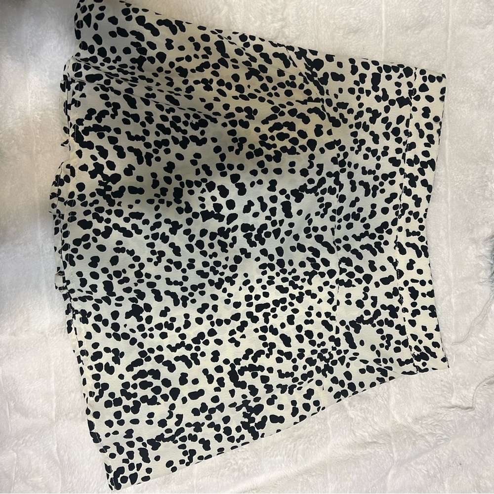 Black and White Polka Dot Skirt